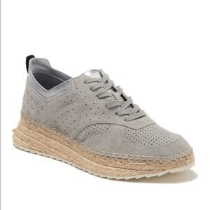 Nib Marc Fisher Julio Grey Suede Sneakers Size 9